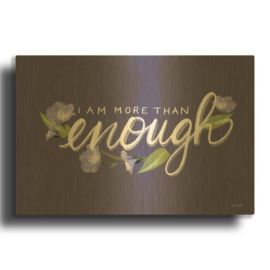 'More Than Enough' By House Fenway Gold Metal Wall Art