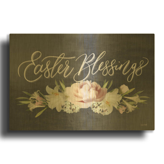 'Easter Blessings' By House Fenway Gold Metal Wall Art