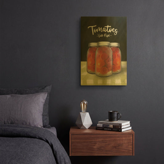 'Farm Fresh Tomatoes' By House Fenway Gold Metal Wall Art