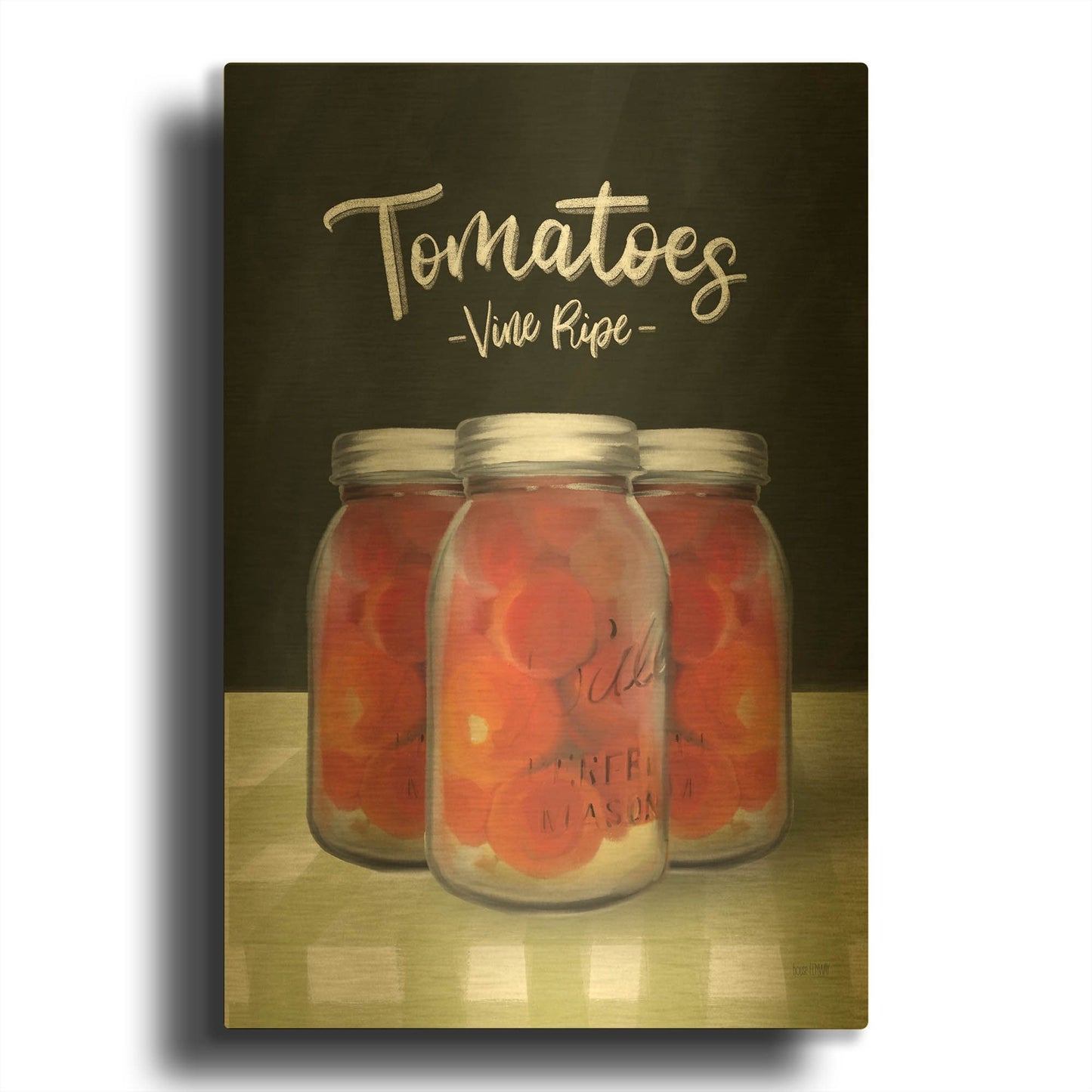 'Farm Fresh Tomatoes' By House Fenway Gold Metal Wall Art