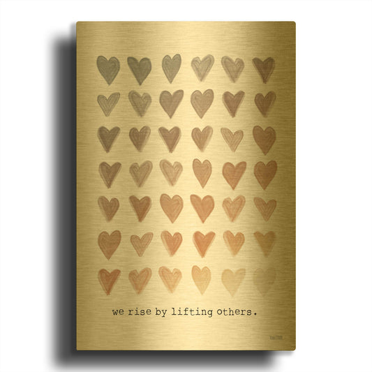 'We Rise' By House Fenway Gold Metal Wall Art