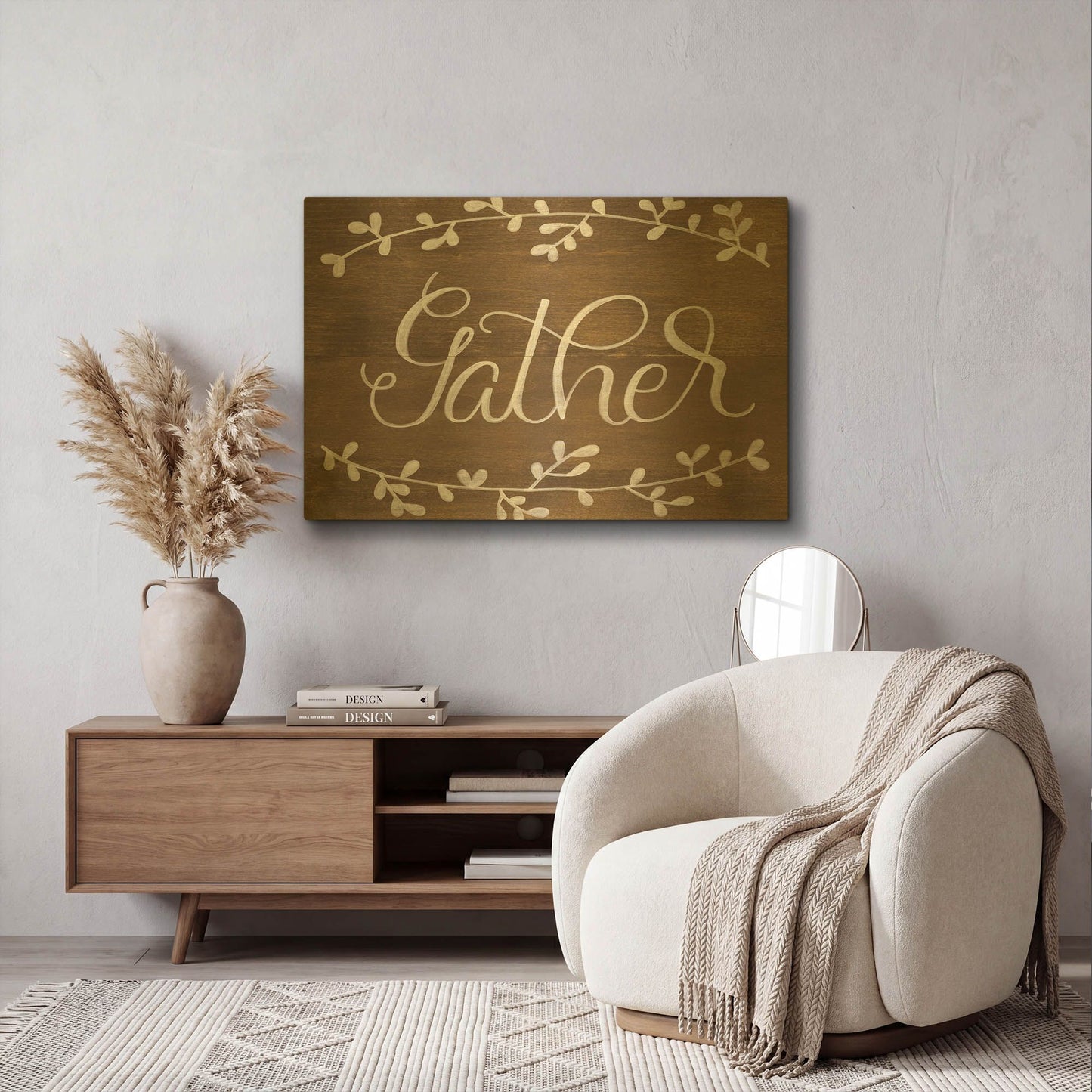 'Gather Leaf' By Fearfully Made Gold Metal Wall Art