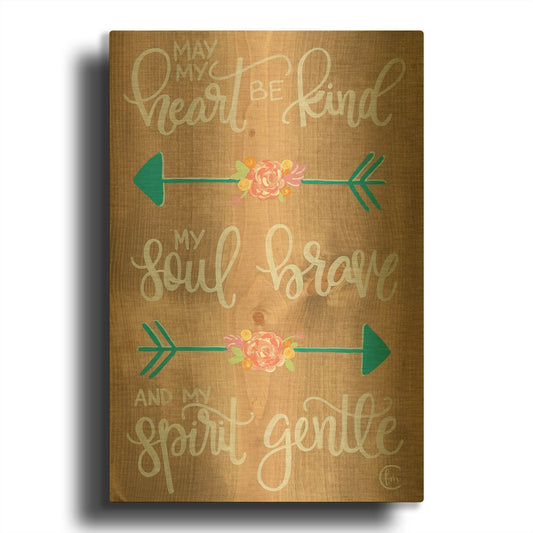 'Gentle Spirit Arrows' By Fearfully Made Gold Metal Wall Art