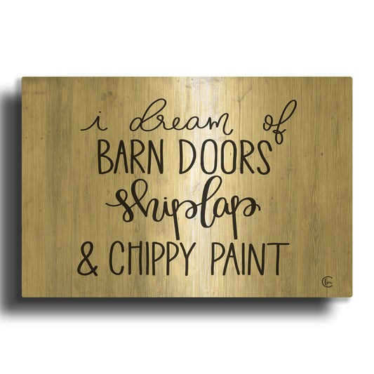 'Farmhouse Dreams' By Fearfully Made Gold Metal Wall Art
