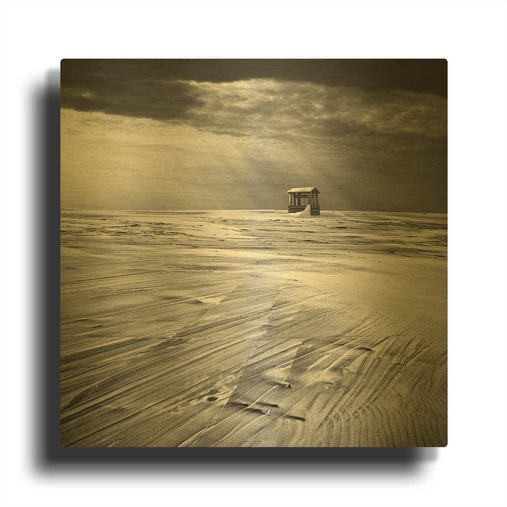 'Mirage' By Dariusz Klimczak Gold Metal Wall Art