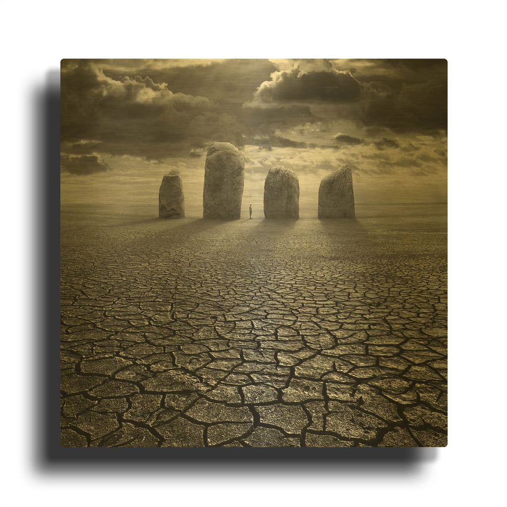 'Guardian' By Dariusz Klimczak Gold Metal Wall Art