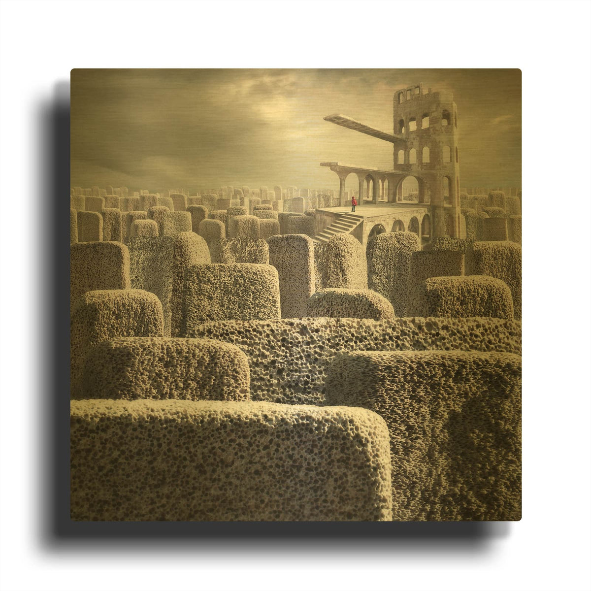 'Kandahar' By Dariusz Klimczak Gold Metal Wall Art