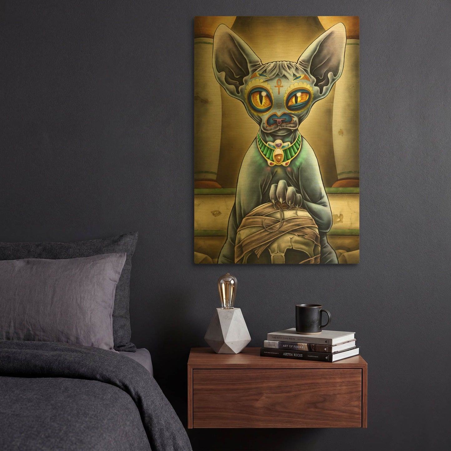 'Babista' By Nicholas Ivins Gold Metal Wall Art