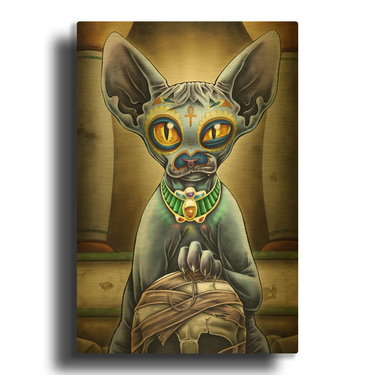 'Babista' By Nicholas Ivins Gold Metal Wall Art