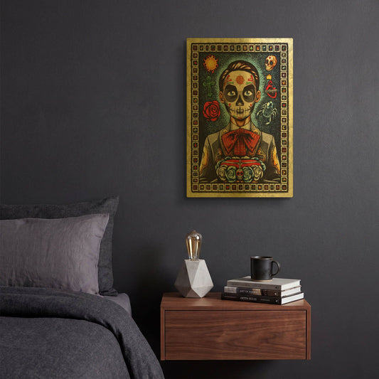 'Muerto' By Nicholas Ivins Gold Metal Wall Art