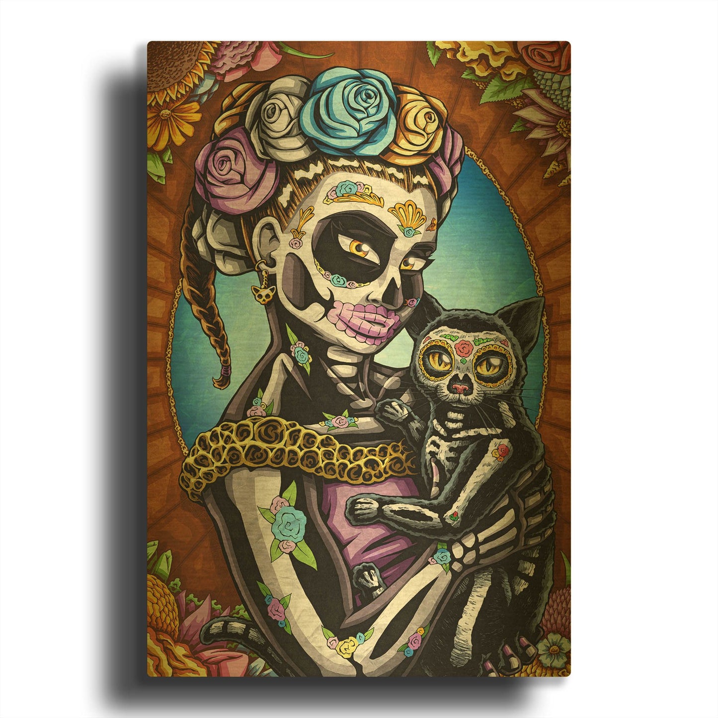 'Calala' By Nicholas Ivins Gold Metal Wall Art