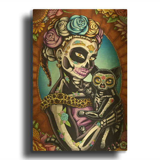 'Calala' By Nicholas Ivins Gold Metal Wall Art