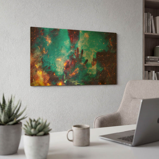 'Between Life And Death 2020' By Mario Sanchez Nevado Gold Metal Wall Art