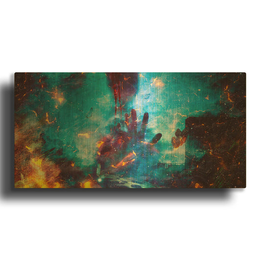 'Between Life And Death 2020' By Mario Sanchez Nevado Gold Metal Wall Art