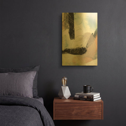 'Abstract Blush No. 1' By Louis Duncan Gold Metal Wall Art