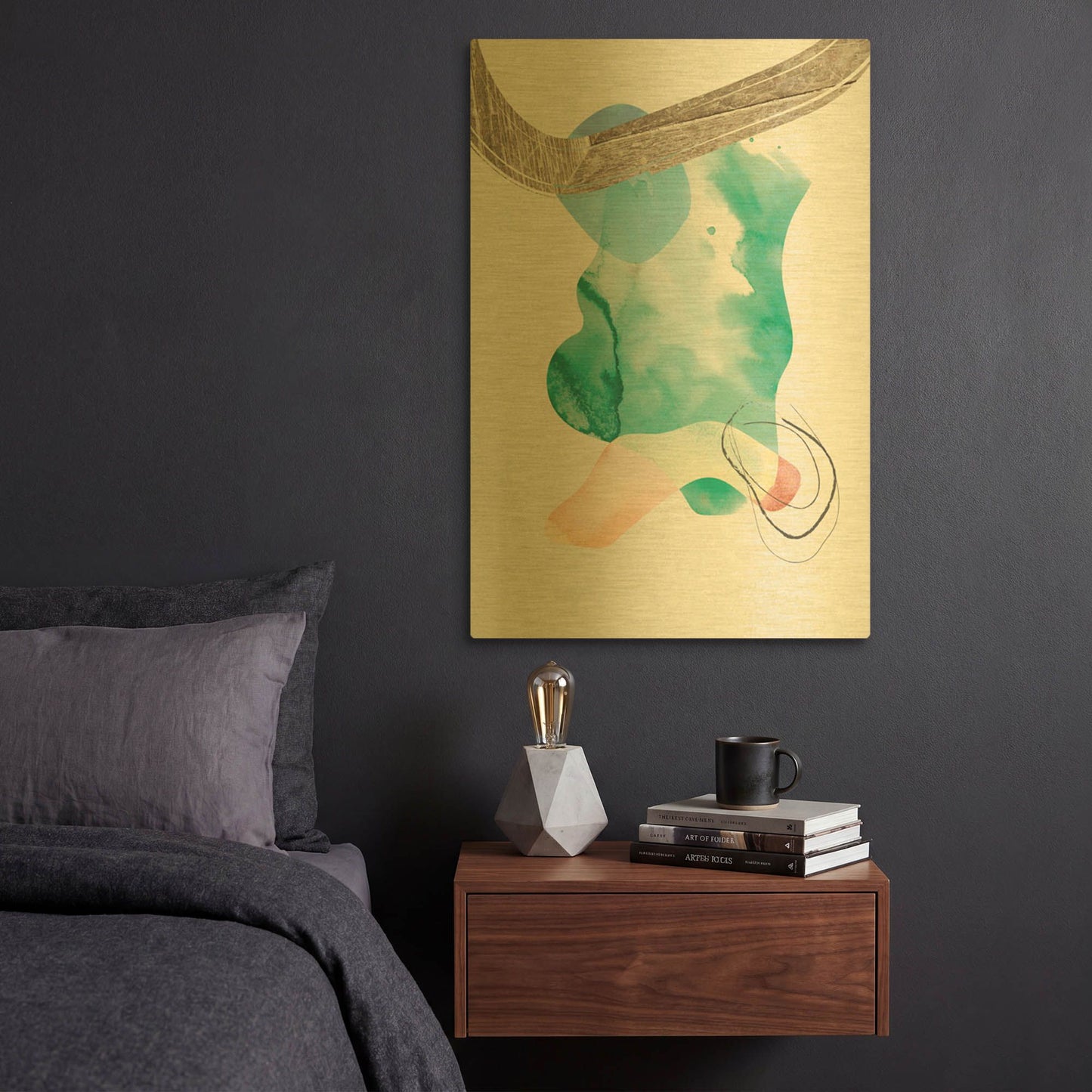 'Eternal Radiance No. 2' By Louis Duncan Gold Metal Wall Art