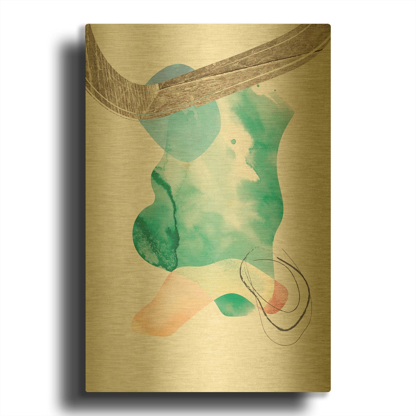 'Eternal Radiance No. 2' By Louis Duncan Gold Metal Wall Art