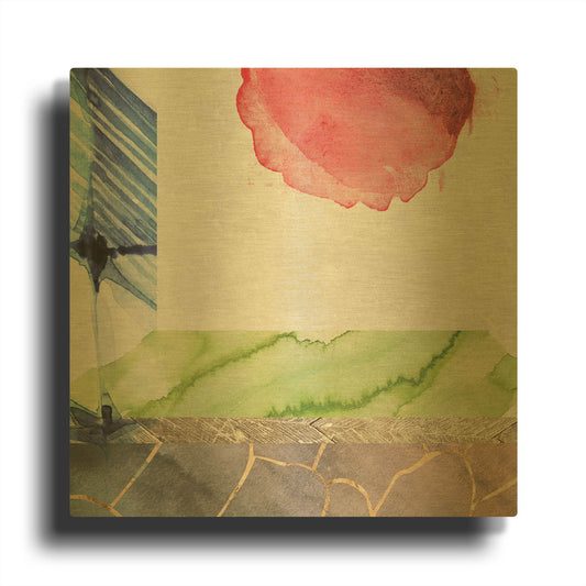 'Earth Glows 2' By Louis Duncan Gold Metal Wall Art
