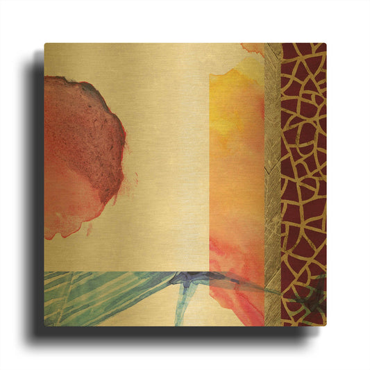 'Earth Glows 1' By Louis Duncan Gold Metal Wall Art