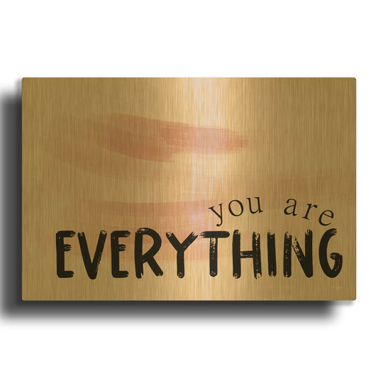 'You Are Everything' By Jaxn Blvd Gold Metal Wall Art