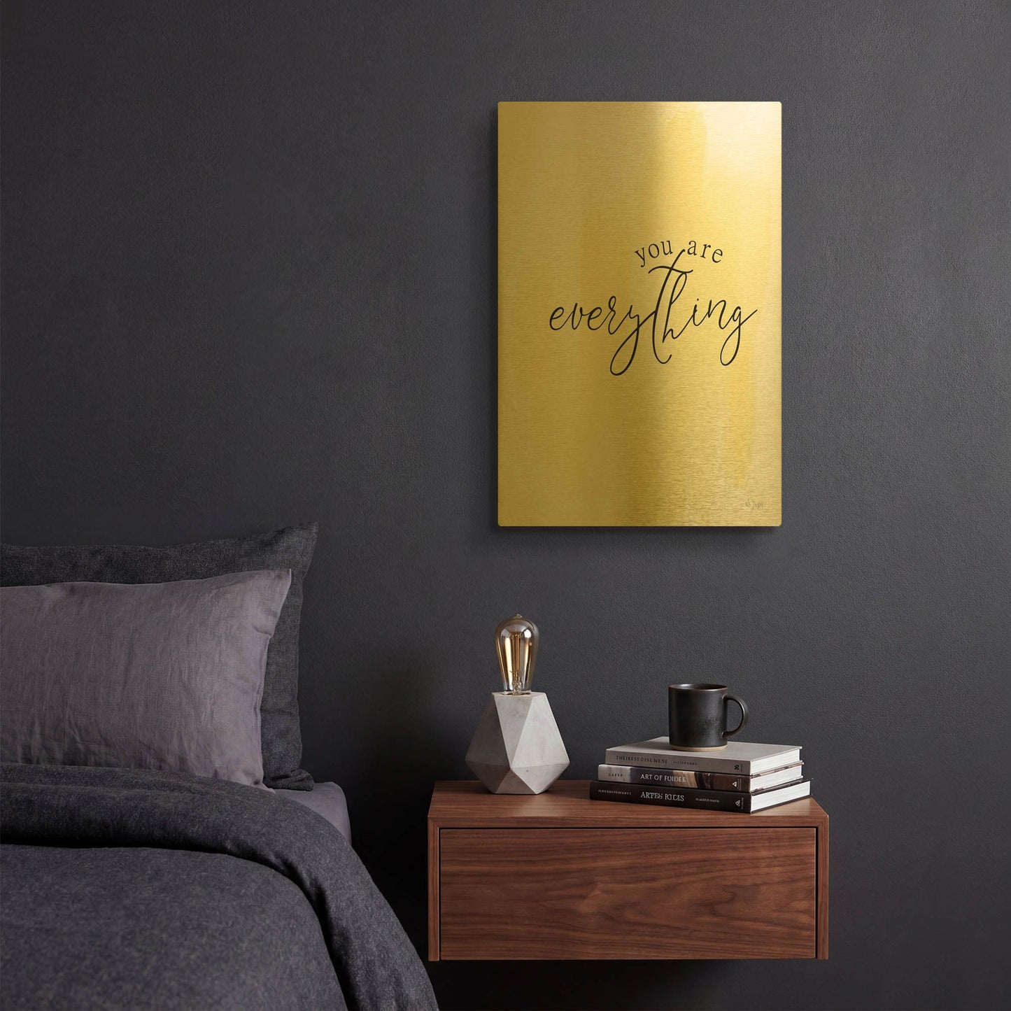 'You Are My Everything' By Jaxn Blvd Gold Metal Wall Art