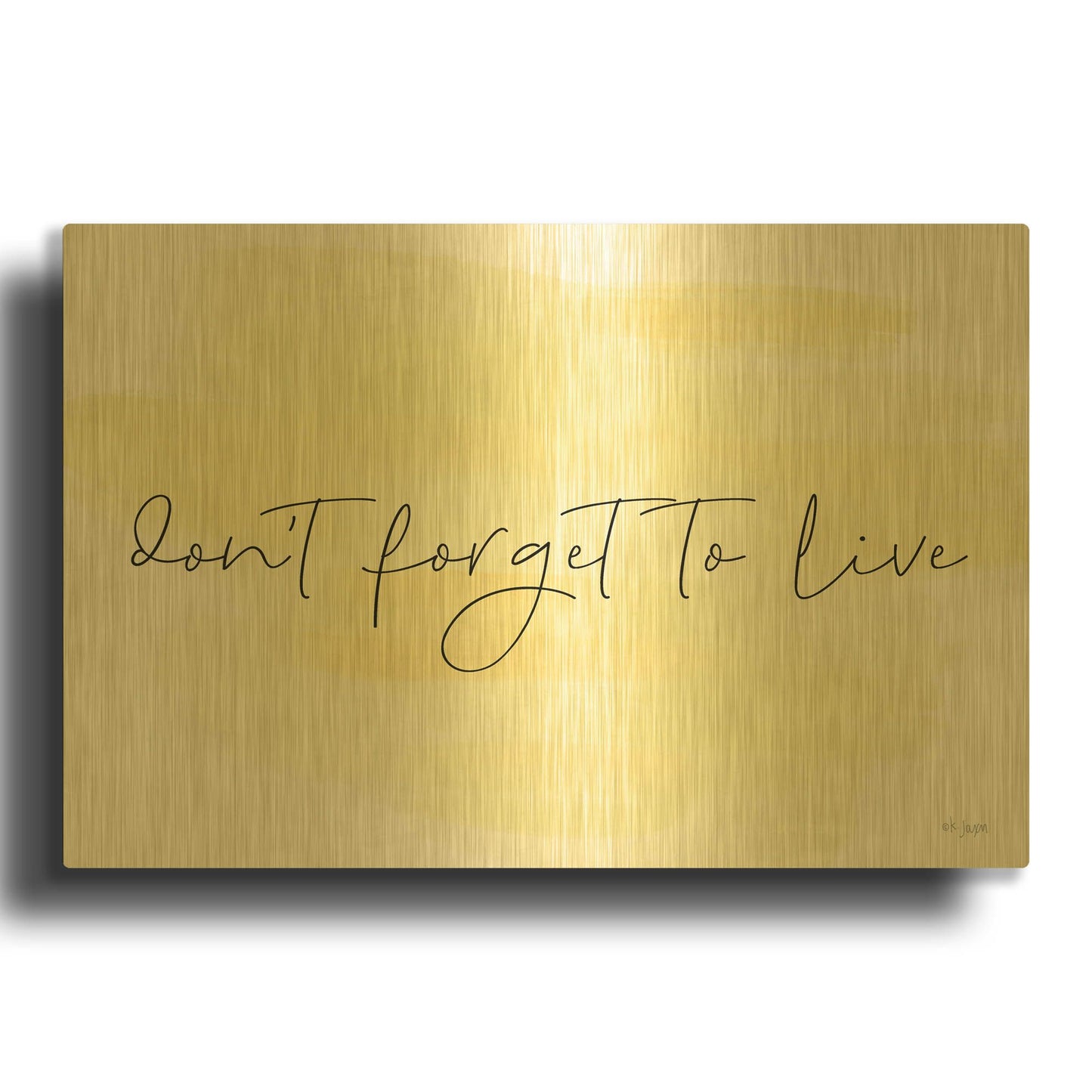 'Don' By Jaxn Blvd Gold Metal Wall Art