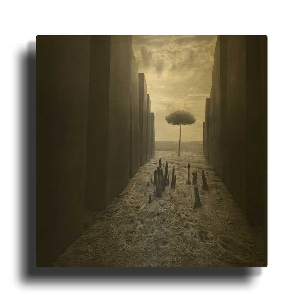 'Passageway' By Dariusz Klimczak Gold Metal Wall Art