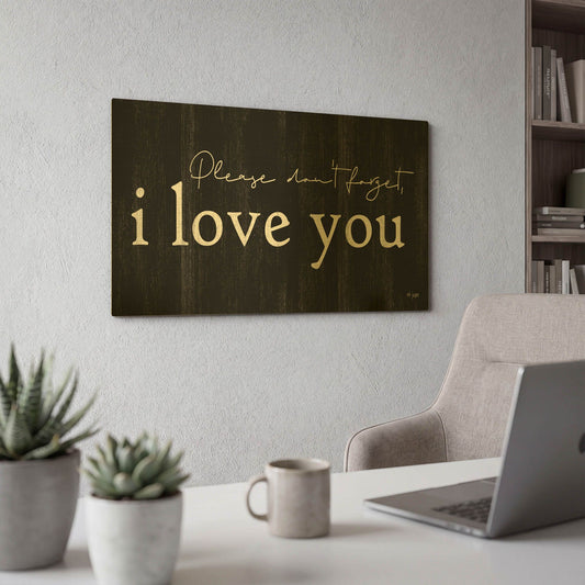 'Please Don' By Jaxn Blvd Gold Metal Wall Art