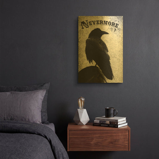 'Nevermore' By Michael Buxton Gold Metal Wall Art