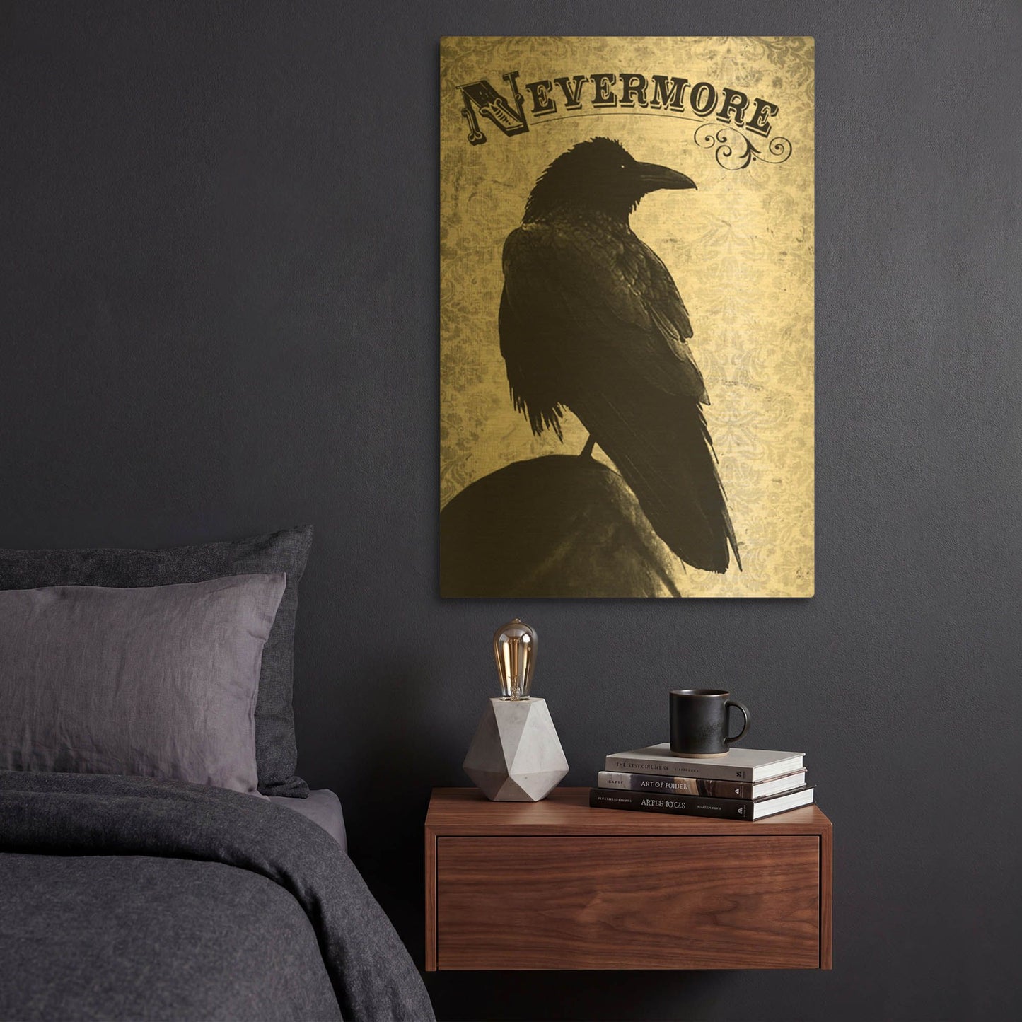'Nevermore' By Michael Buxton Gold Metal Wall Art