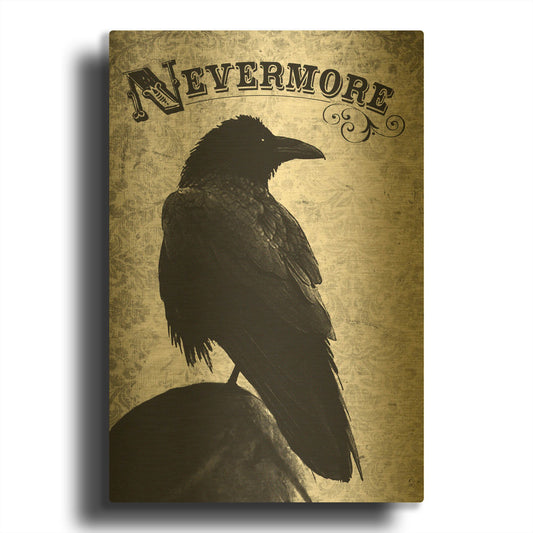 'Nevermore' By Michael Buxton Gold Metal Wall Art