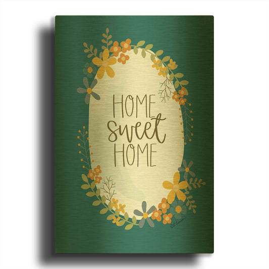'Home Sweet Home' By Lisa Larson Gold Metal Wall Art