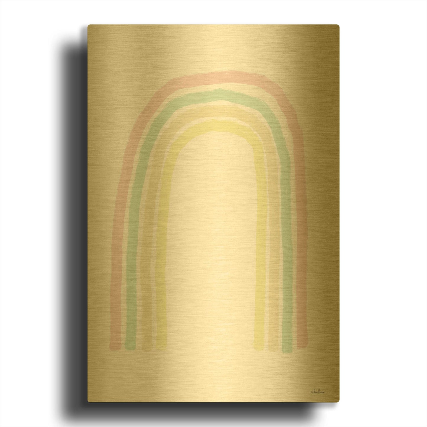 'Rainbow' By Lisa Larson Gold Metal Wall Art