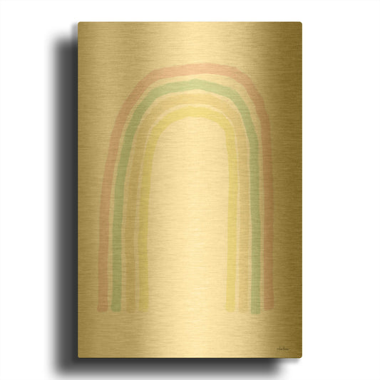 'Rainbow' By Lisa Larson Gold Metal Wall Art