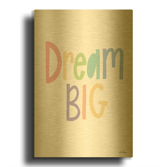 'Dream Big' By Lisa Larson Gold Metal Wall Art