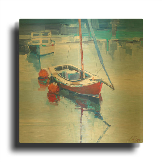 'On the Creek' By Craig Trewin Penny Gold Metal Wall Art