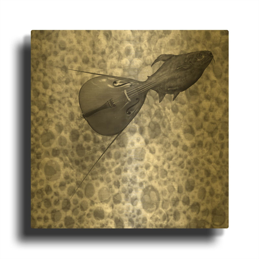 'Sumarum' By Dariusz Klimczak Gold Metal Wall Art
