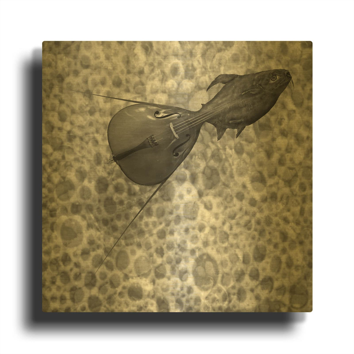 'Sumarum' By Dariusz Klimczak Gold Metal Wall Art
