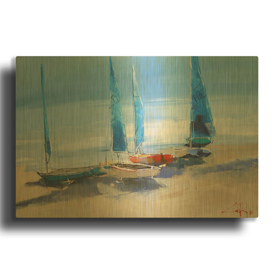 'Before The Sail' By Craig Trewin Penny Gold Metal Wall Art