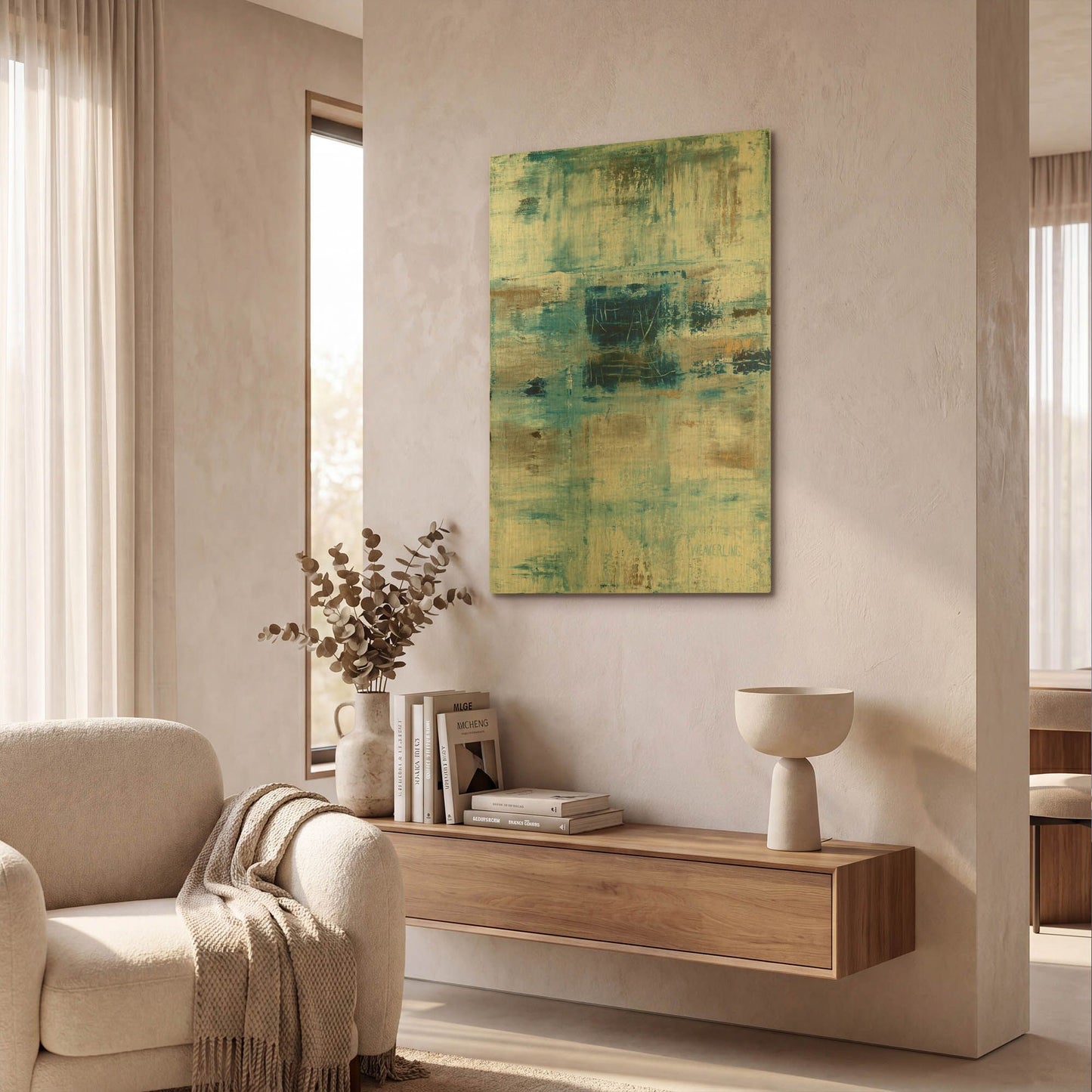 'Heaven' By Julie Weaverling Gold Metal Wall Art