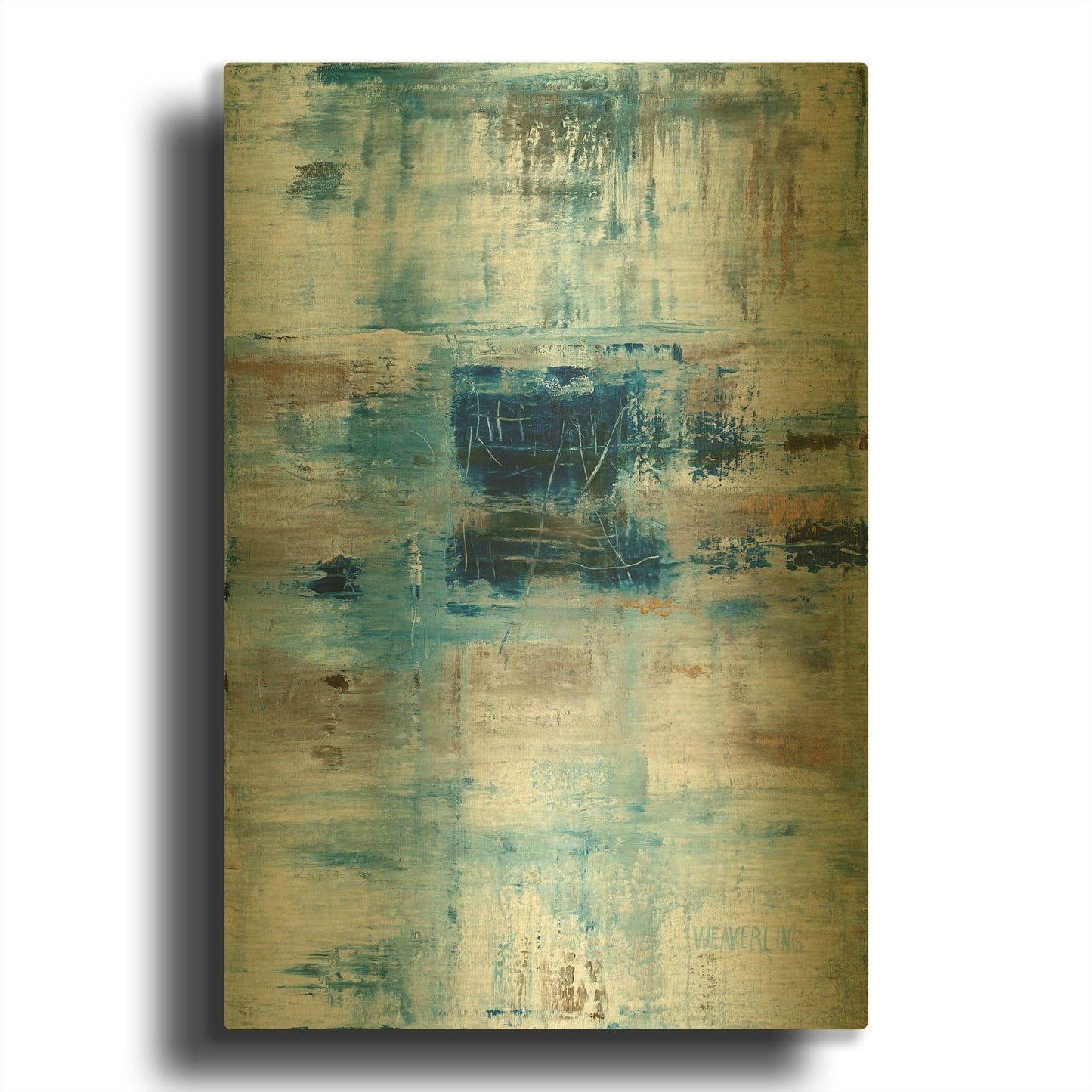 'Heaven' By Julie Weaverling Gold Metal Wall Art