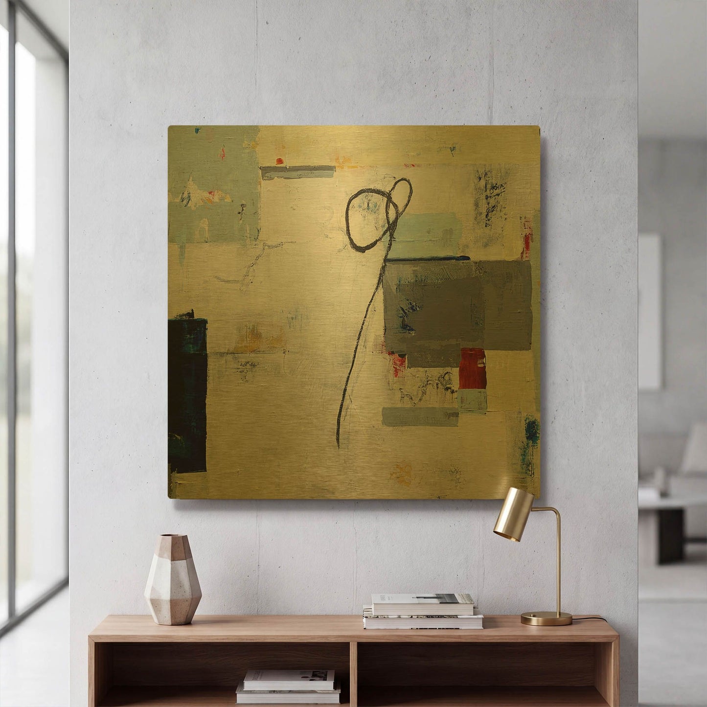 'Home Free' By Julie Weaverling Gold Metal Wall Art
