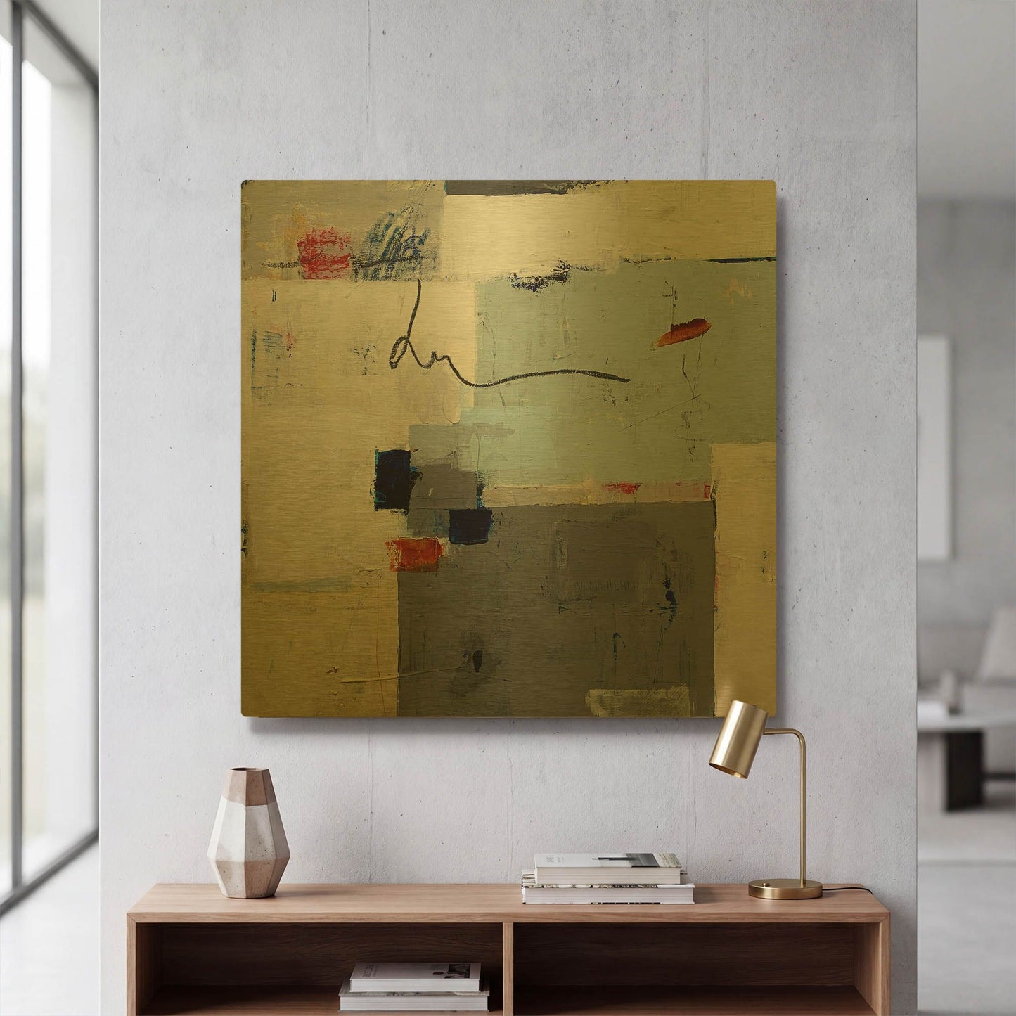 'Happiness Unfolding' By Julie Weaverling Gold Metal Wall Art