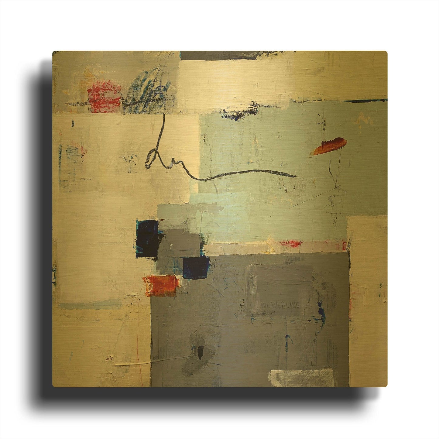 'Happiness Unfolding' By Julie Weaverling Gold Metal Wall Art