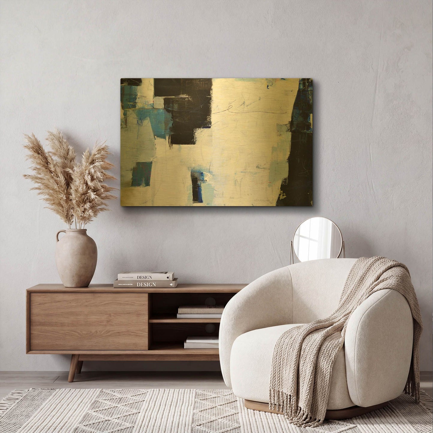'Things Like Happiness' By Julie Weaverling Gold Metal Wall Art