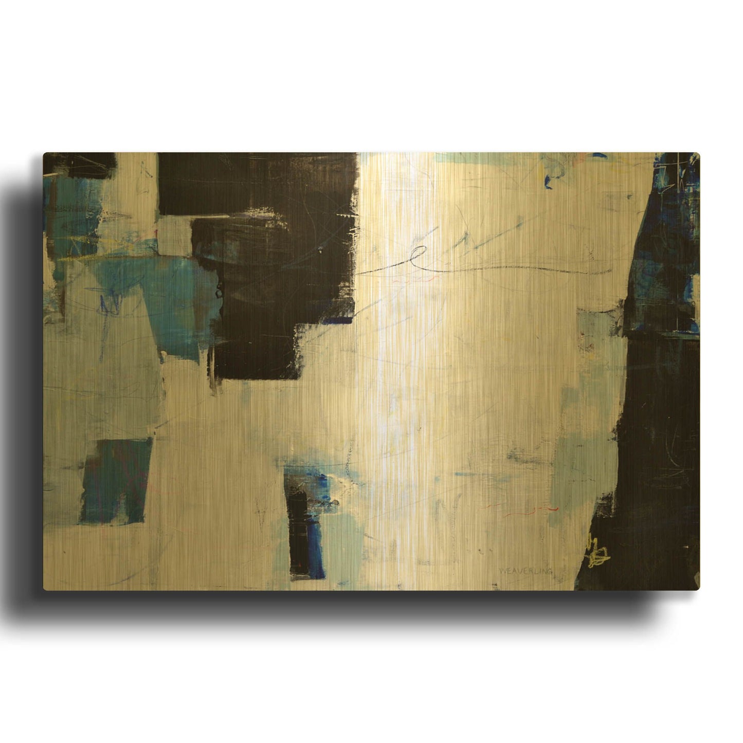 'Things Like Happiness' By Julie Weaverling Gold Metal Wall Art