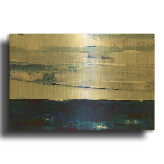 'I Always Return to the Sea' By Julie Weaverling Gold Metal Wall Art