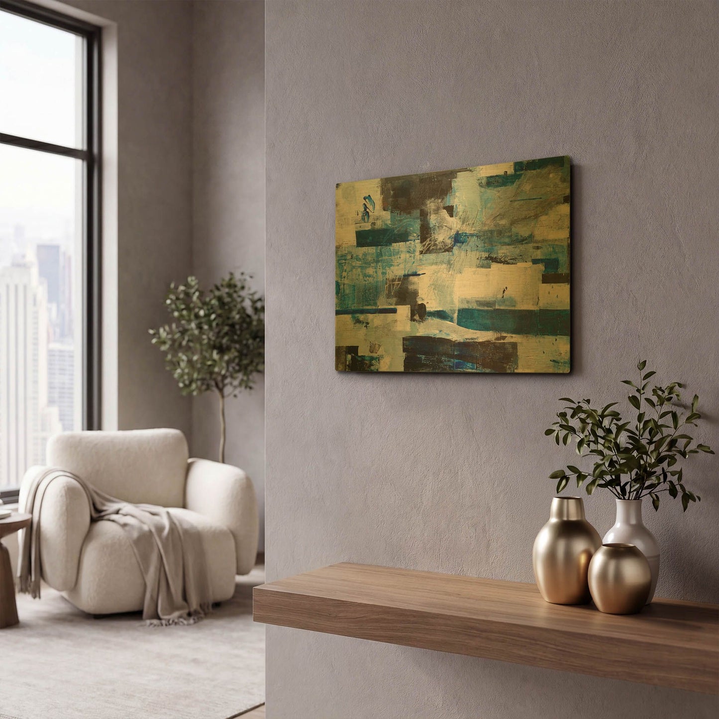 'Becoming' By Julie Weaverling Gold Metal Wall Art