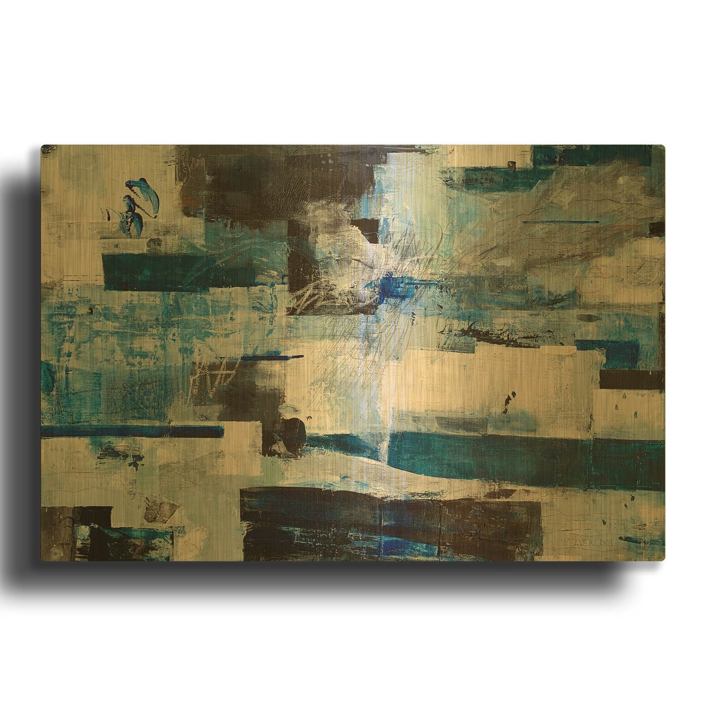 'Becoming' By Julie Weaverling Gold Metal Wall Art